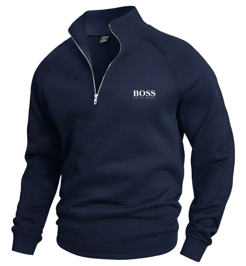 BSS Cotton Half Zip Jumper