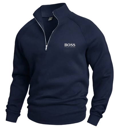 BSS Cotton Half Zip Jumper