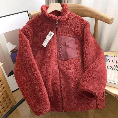 CELANDINE™ - Comfy Long Sleeve Zip-Up Plush Winter Jacket