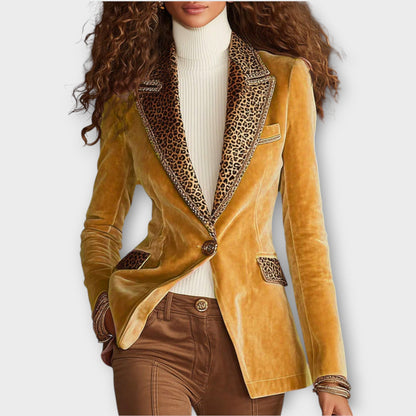 Aveline Velvet Statement Blazer