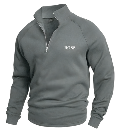 BSS Cotton Half Zip Jumper