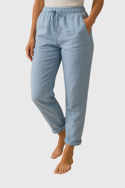 Monika Cotton Linen Trousers