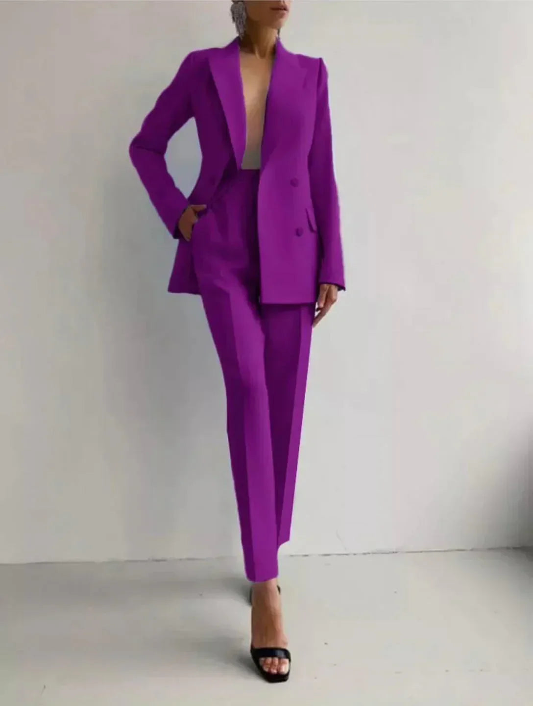 Sophia | Tailored Cigarette Pantsuit