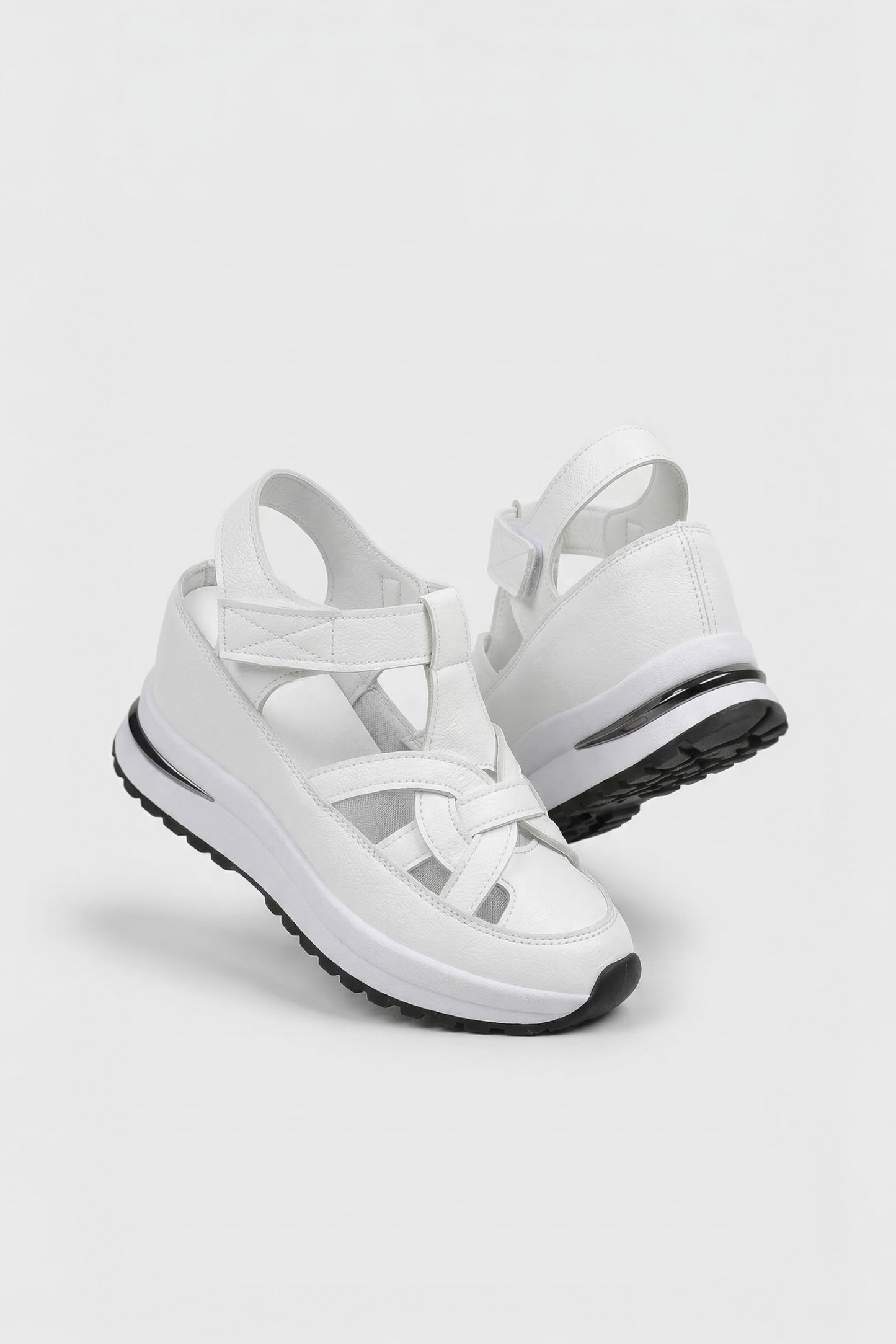 Elara Velcro Wedge Sandals