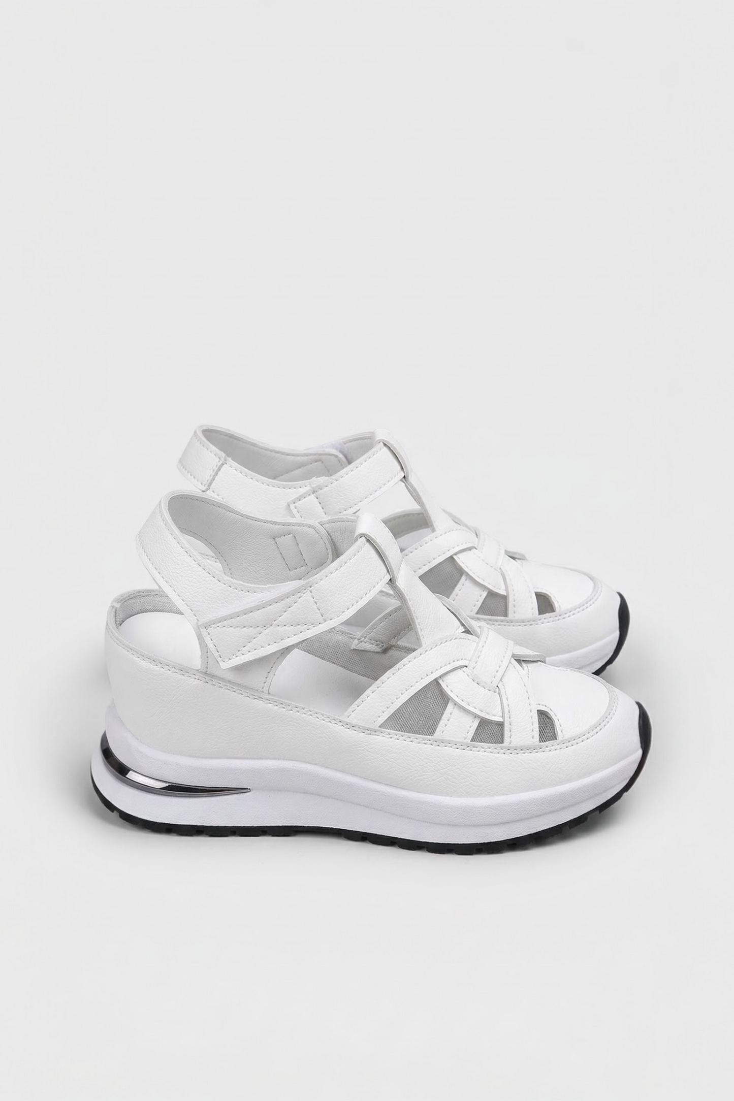 Elara Velcro Wedge Sandals