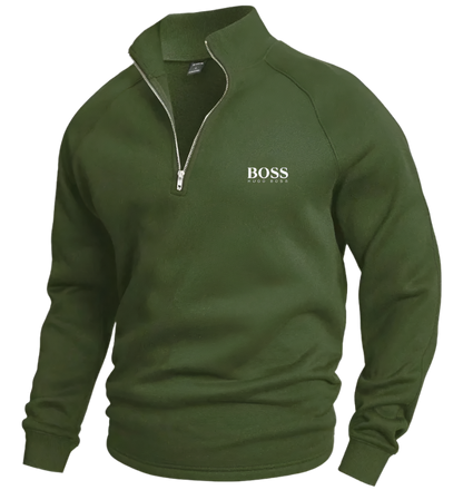 BSS Cotton Half Zip Jumper