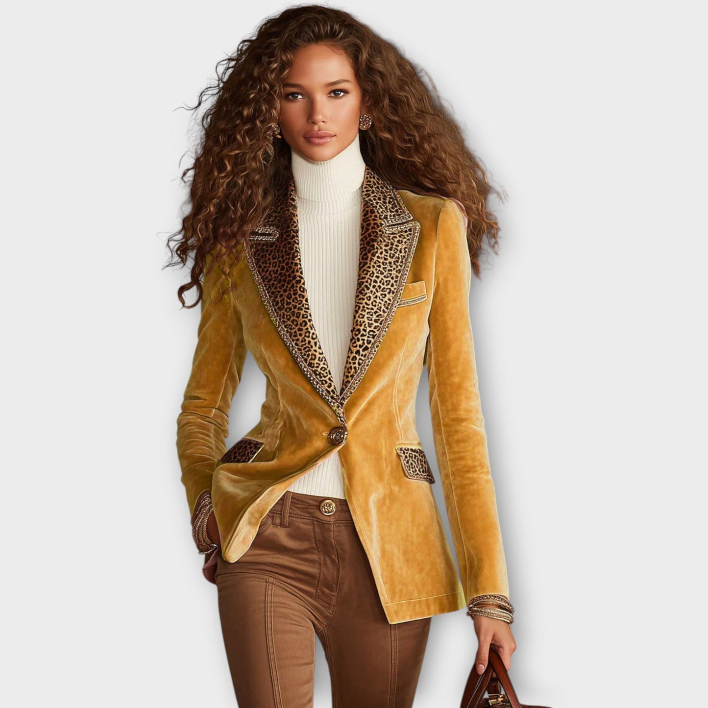 Aveline Velvet Statement Blazer