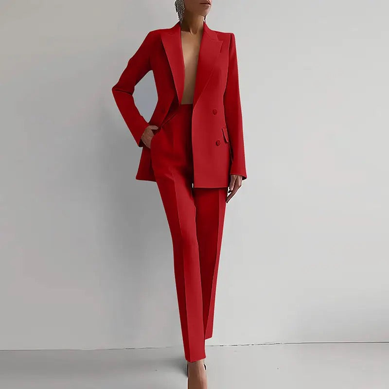 Sophia | Tailored Cigarette Pantsuit