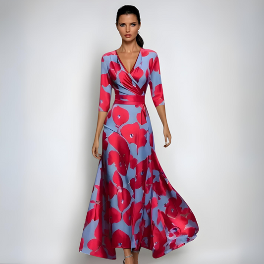 AURORA™ | Floral Wrap Maxi Dress