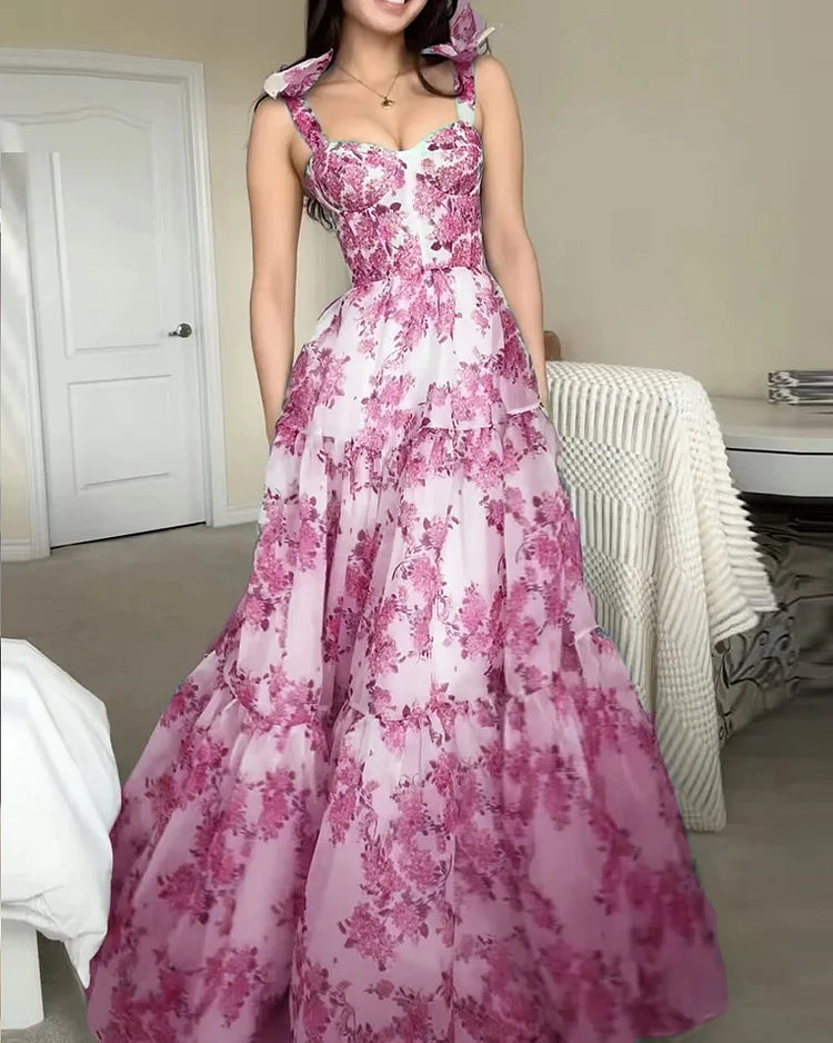 Amanda Enchanted Sleeveless Waist Dress