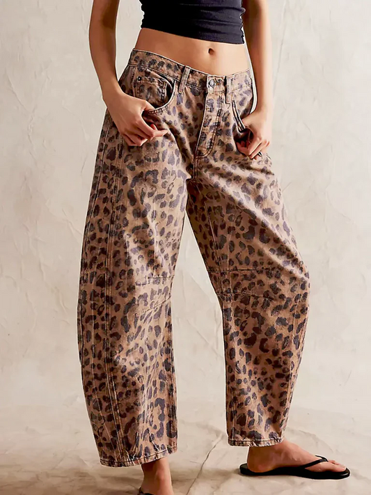 Everly Barrel-Leg Denims