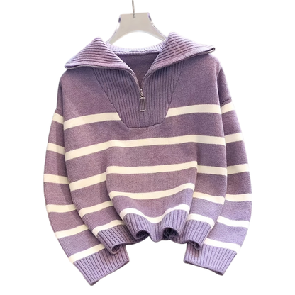 SUSAN™ – Casual Long Sleeve Collared Jumper