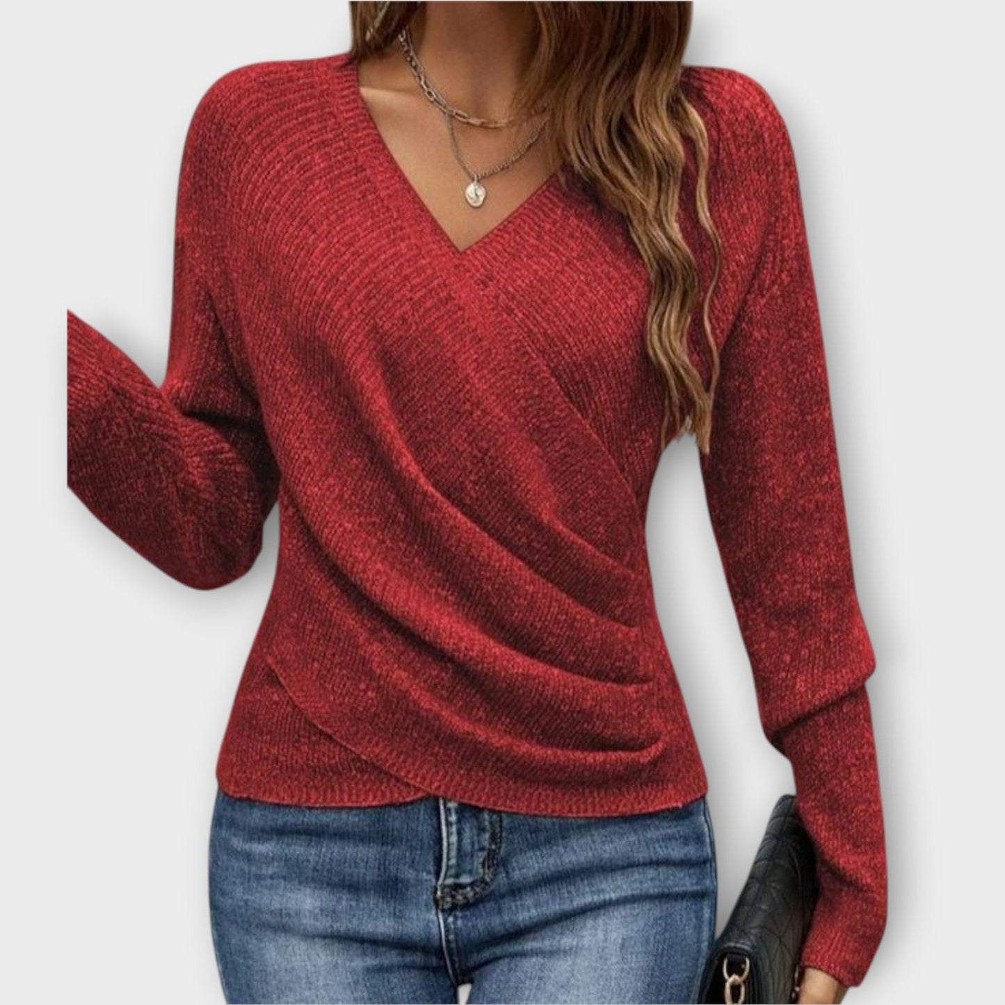 Amaya Soft Wrap Knit Top