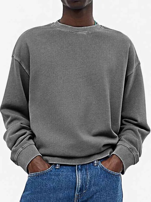 UrbanLayer™ Men's Vintage Wash Crew Sweatshirt