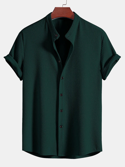 MONACO MUSCLE FIT RIBBED SHIRT