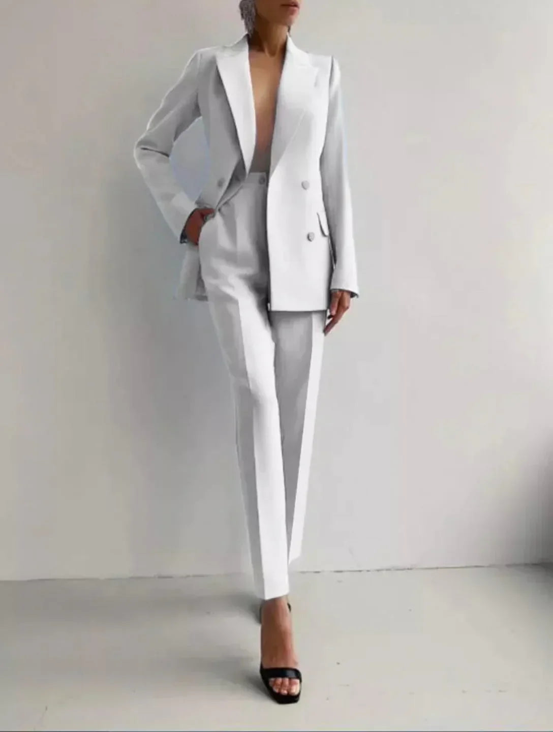 Sophia | Tailored Cigarette Pantsuit
