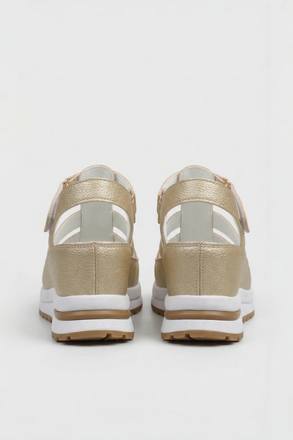Elara Velcro Wedge Sandals