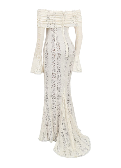 Arielle Lace Maxi Dress – White
