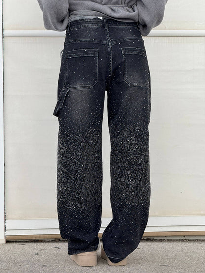 Violette™ Rhinestone Loose Fit Harem Jeans