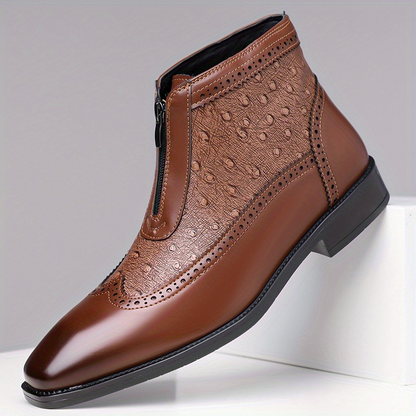 Adrian Ostrich Chelsea Boots