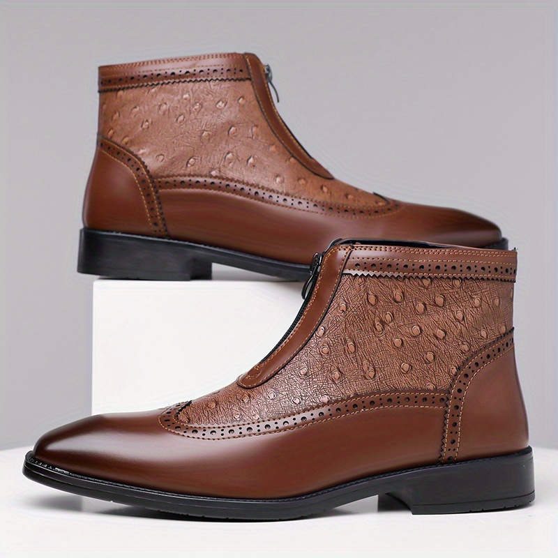 Adrian Ostrich Chelsea Boots