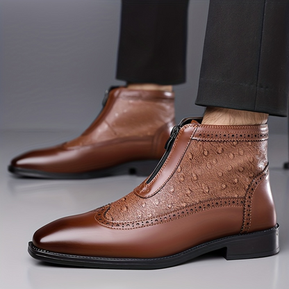 Adrian Ostrich Chelsea Boots