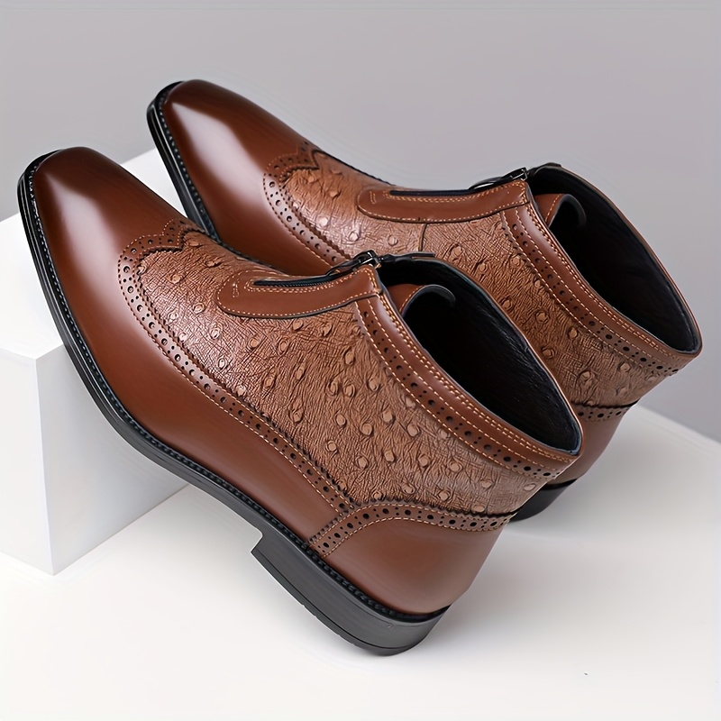 Adrian Ostrich Chelsea Boots