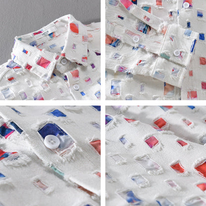 Mosaic Collared Shirt