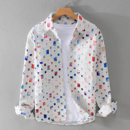 Mosaic Collared Shirt