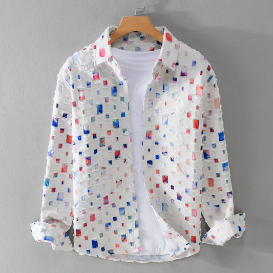 Mosaic Collared Shirt