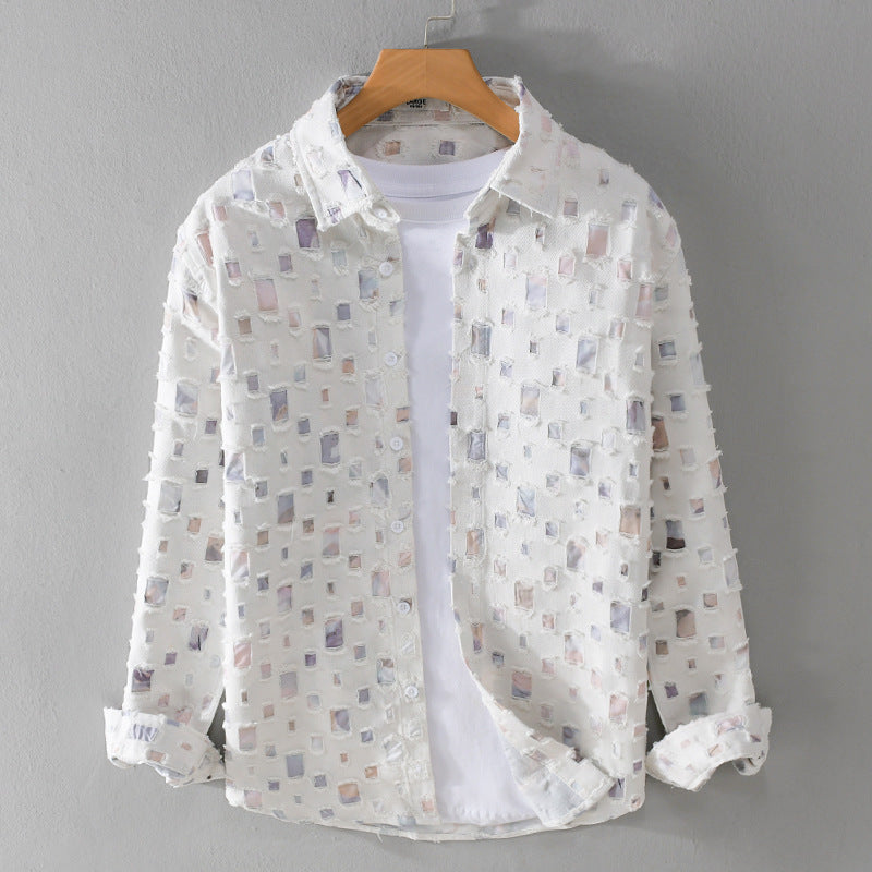 Mosaic Collared Shirt