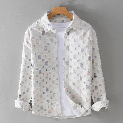 Mosaic Collared Shirt