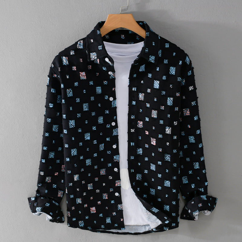 Mosaic Collared Shirt