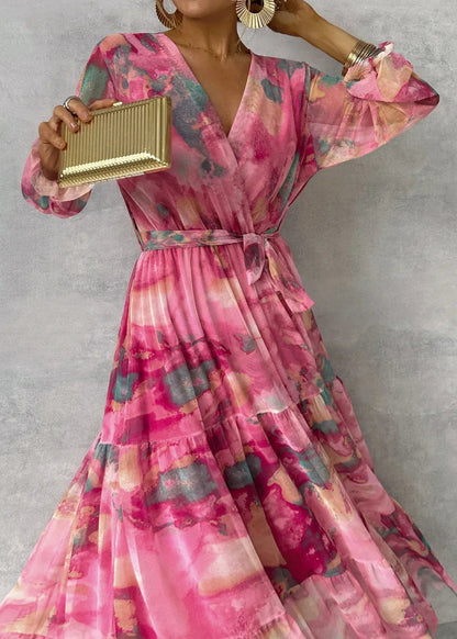 Elara Floral Wrap Dress