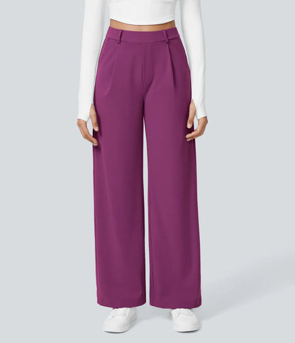 CHARMIE™ - Casual High Waist Straight Leg Pants