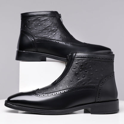 Adrian Ostrich Chelsea Boots