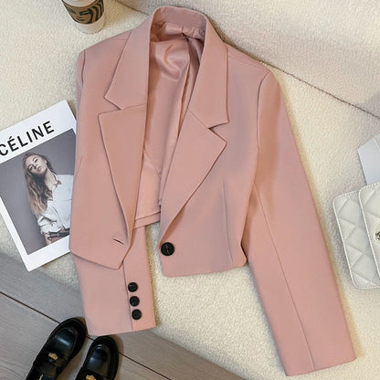 CORALIE™ - Sophisticated Cropped Blazer