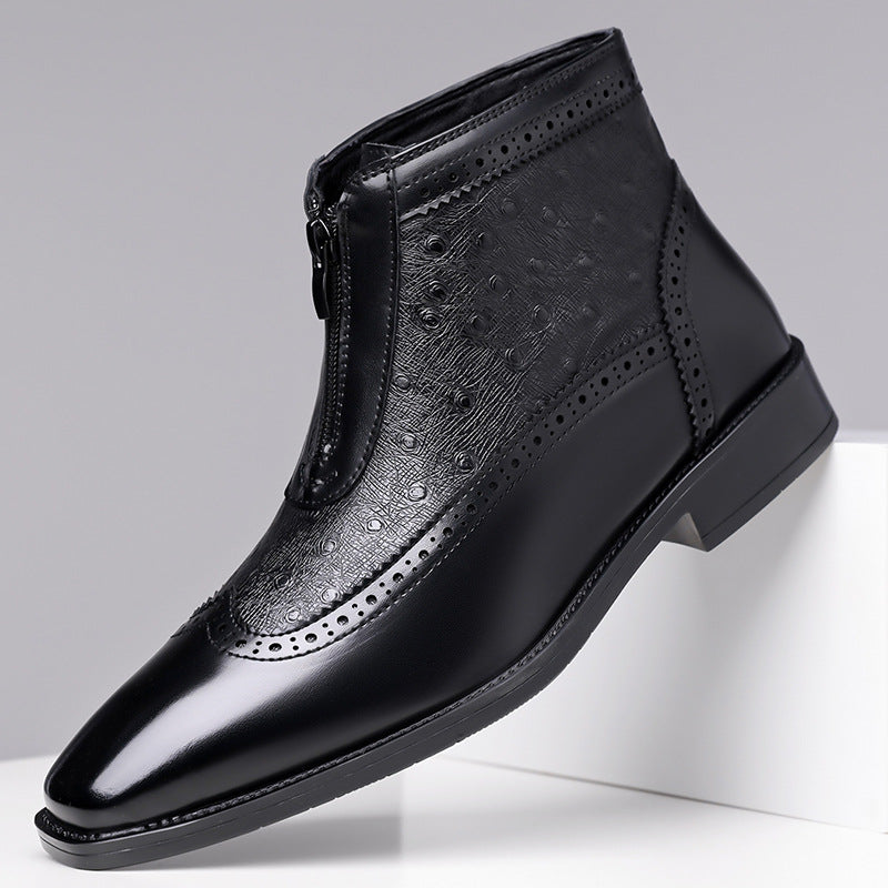 Adrian Ostrich Chelsea Boots