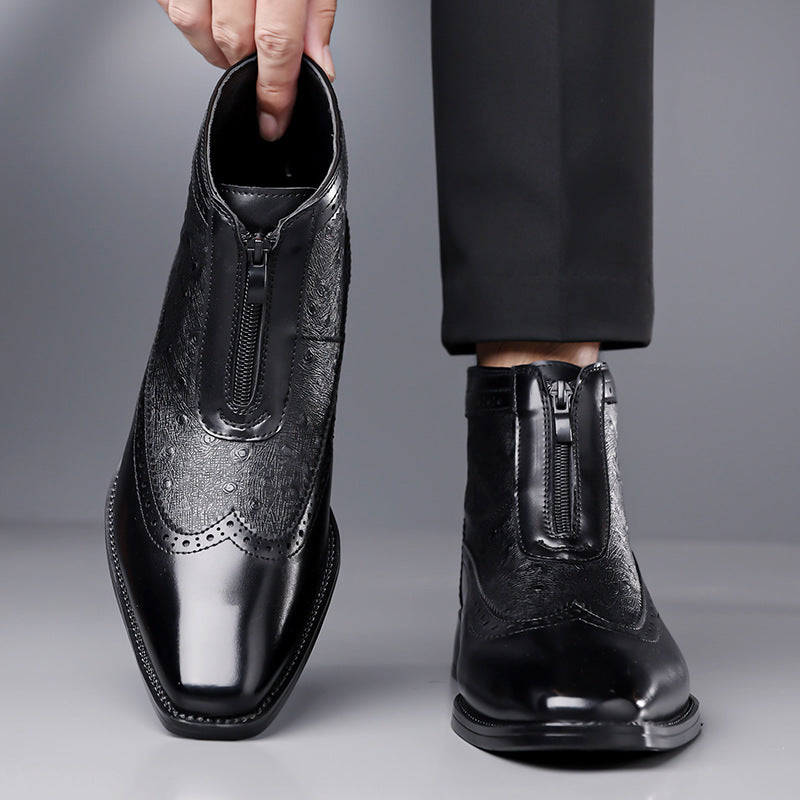 Adrian Ostrich Chelsea Boots