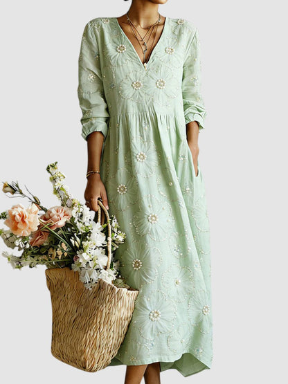 Elora Floral Midi Dress