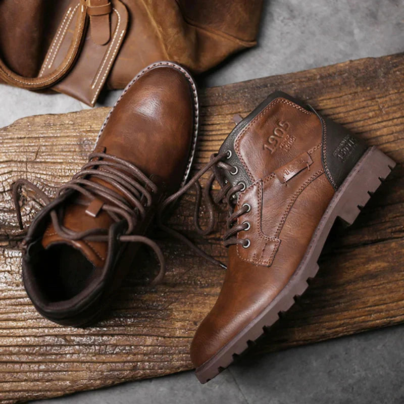 RoyalStride Men's Pure Leather Boots