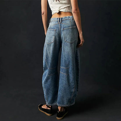 Everly Barrel-Leg Denims