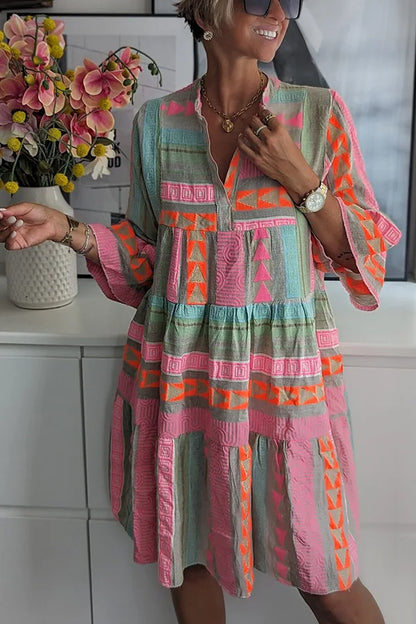 Juliane Boho Tiered Swing Dress