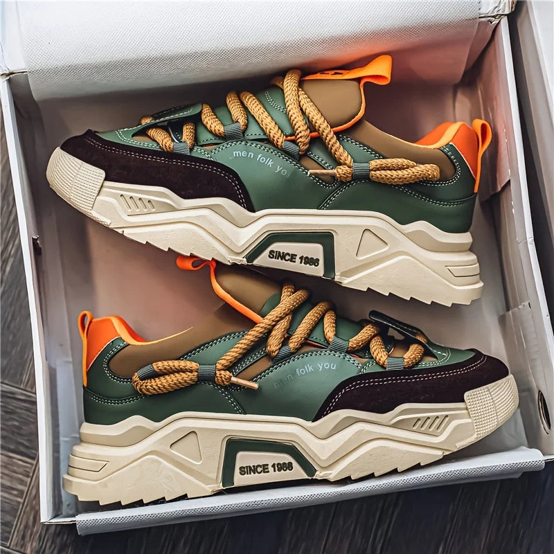 Matteo Leather Low-Top Sneakers