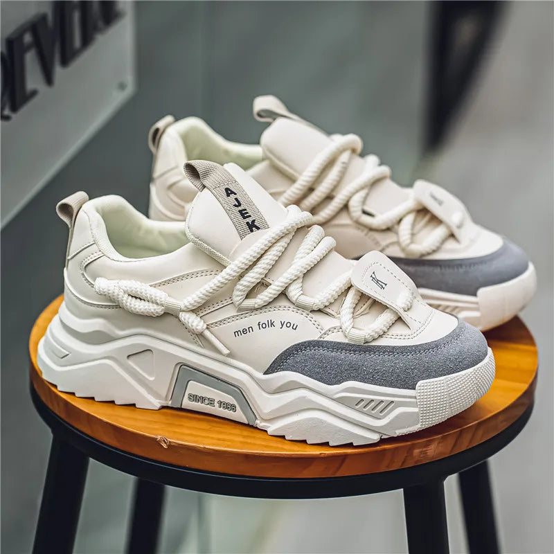 Matteo Leather Low-Top Sneakers