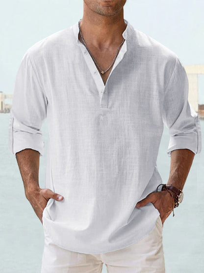 EVANDER BREATHABLE LINEN SHIRT