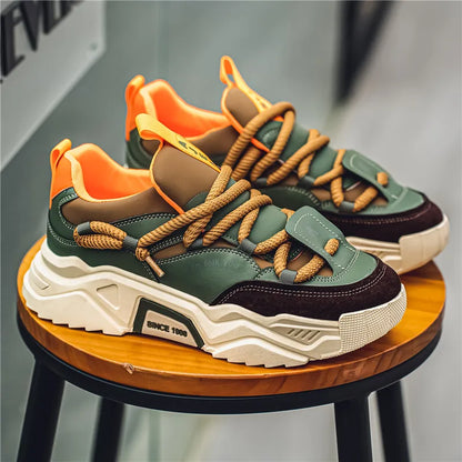 Matteo Leather Low-Top Sneakers