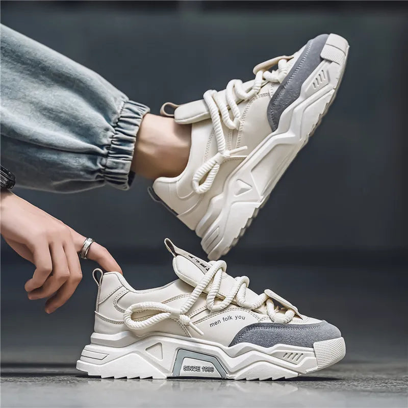 Matteo Leather Low-Top Sneakers