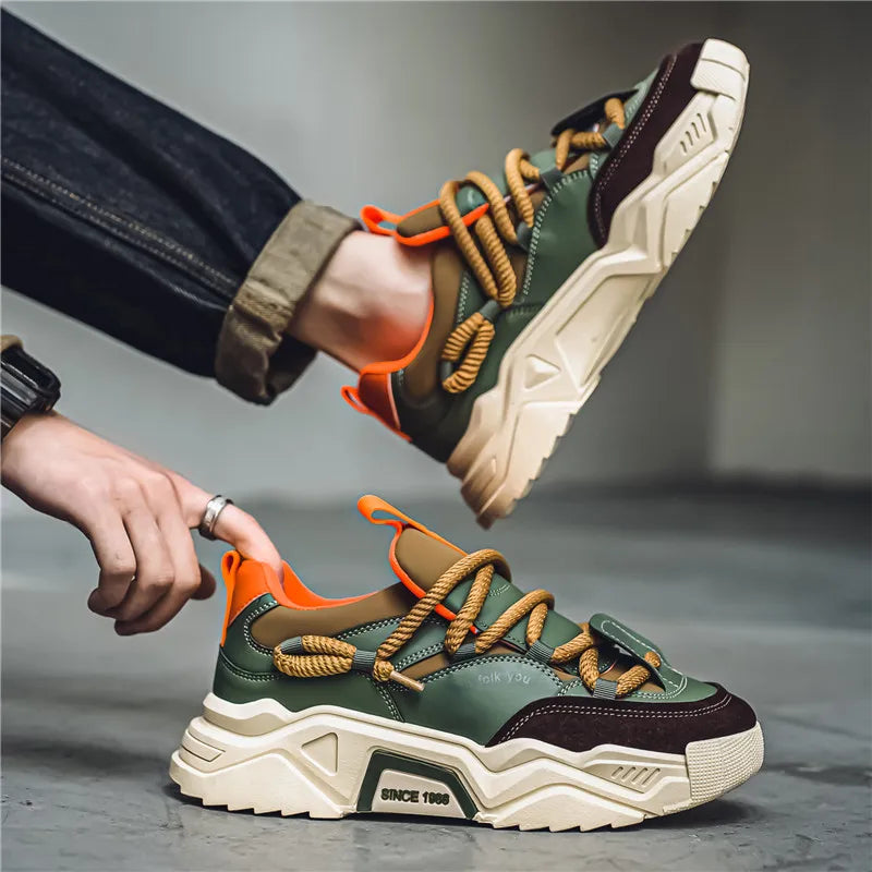 Matteo Leather Low-Top Sneakers