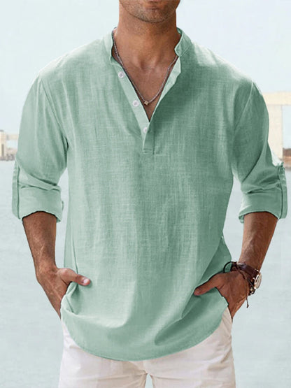 EVANDER BREATHABLE LINEN SHIRT